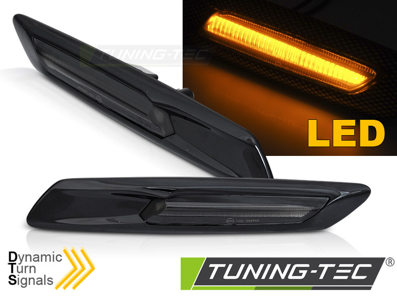 Zijkant knipperlichten BMW F10/F11 2010-2013 - LED smoke zwart