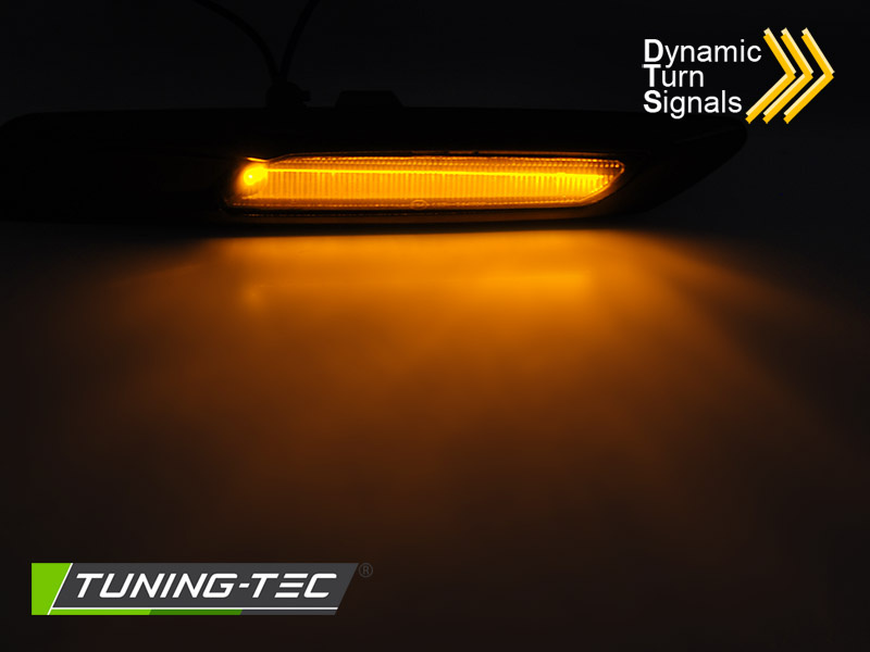 Zijkant knipperlichten BMW F10/F11 2010-2013 - LED smoke zwart