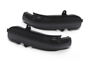 Spiegelknipperlichten MERCEDES C-klasse sedan, t-model,, sport coupe 2000-2007 - LED smoke