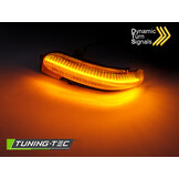 Spiegelknipperlichten geschikt voor MERCEDES C-klasse sedan, t-model,, sport coupe 2000-2007 - LED smoke