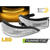 Spiegelknipperlichten TOYOTA YARIS III 2011-2019 - LED wit