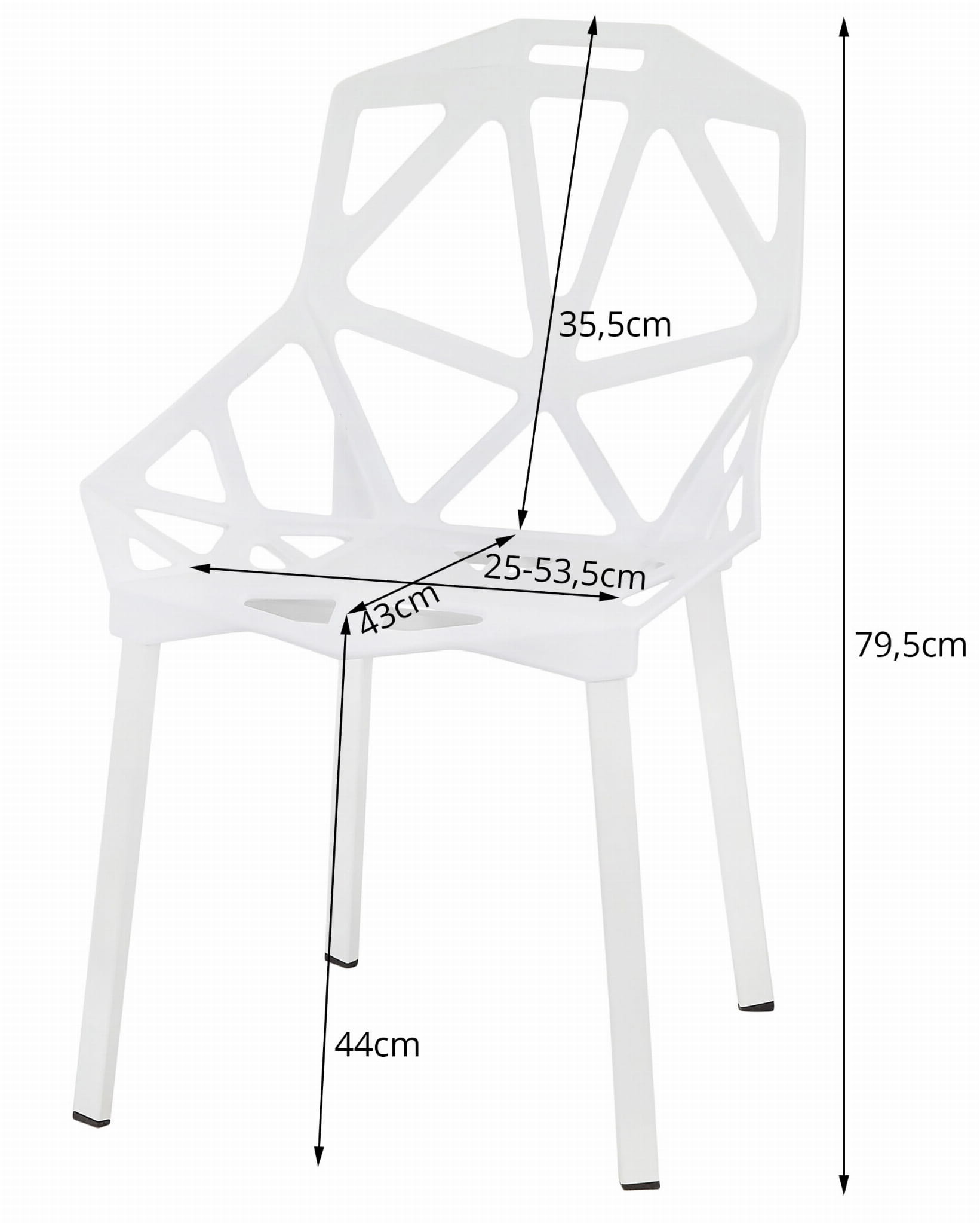 Eetkamerstoelen ESSEN - set van 3 - zwart