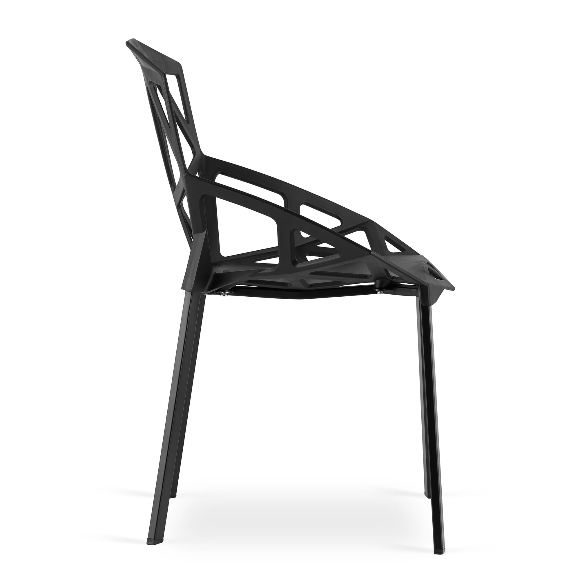 Eetkamerstoelen ESSEN - set van 3 - zwart