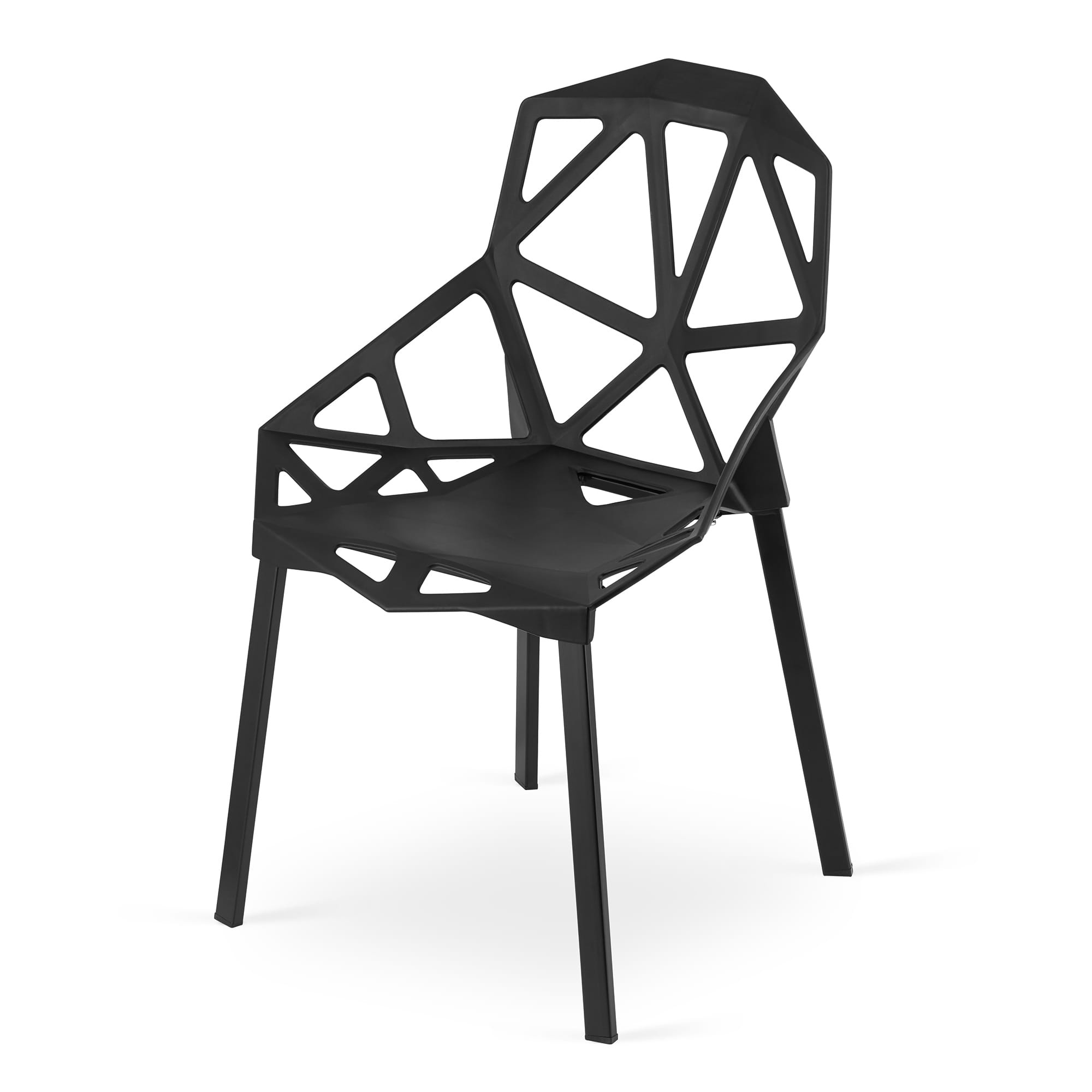 Eetkamerstoelen ESSEN - set van 3 - zwart