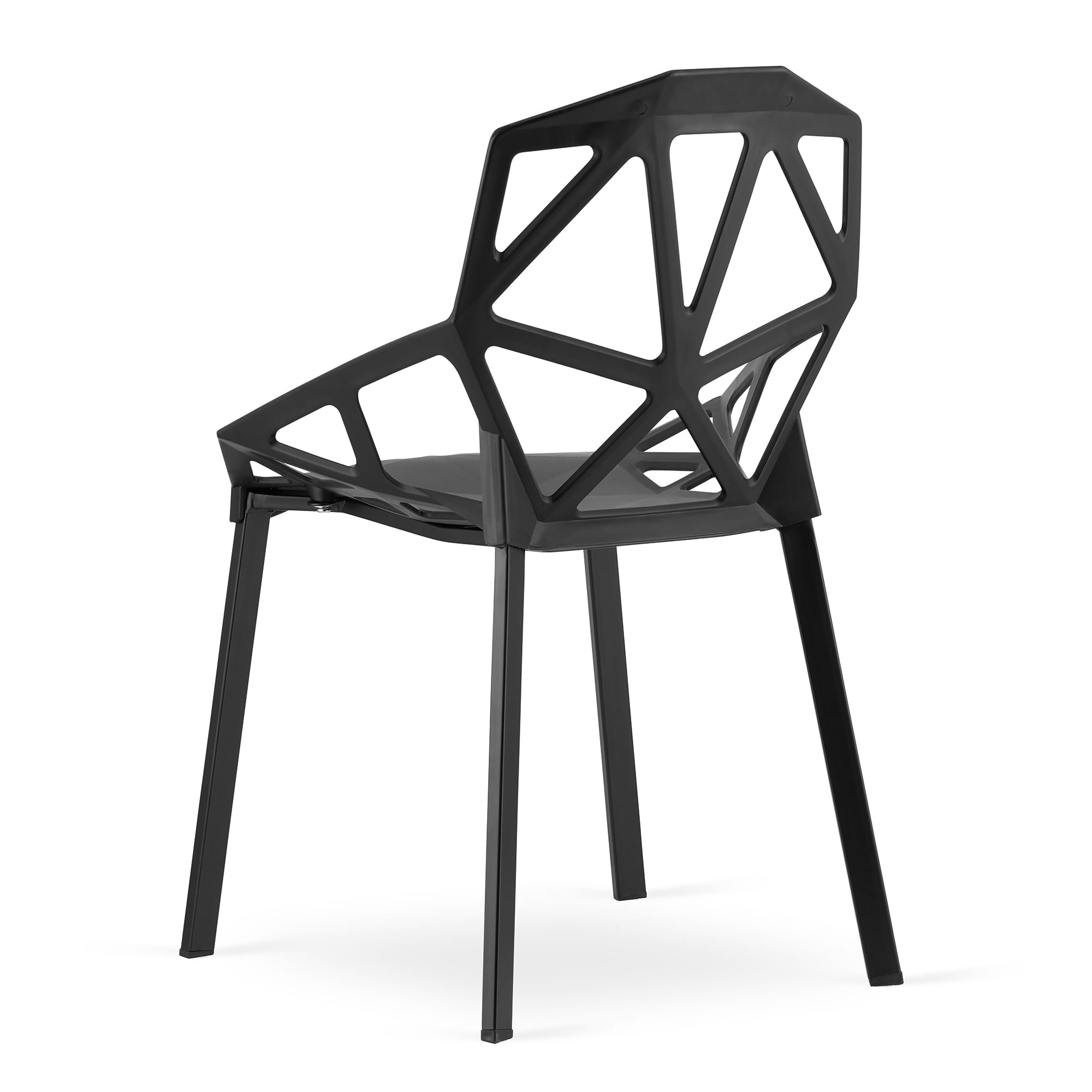 Eetkamerstoelen ESSEN - set van 3 - zwart