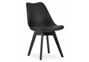 Eetkamerstoelen MARK - eco leer - set van 2 - zwart