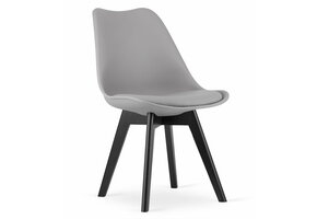 Eetkamerstoelen MARK - set van 2 - eco leer - zwarte poten