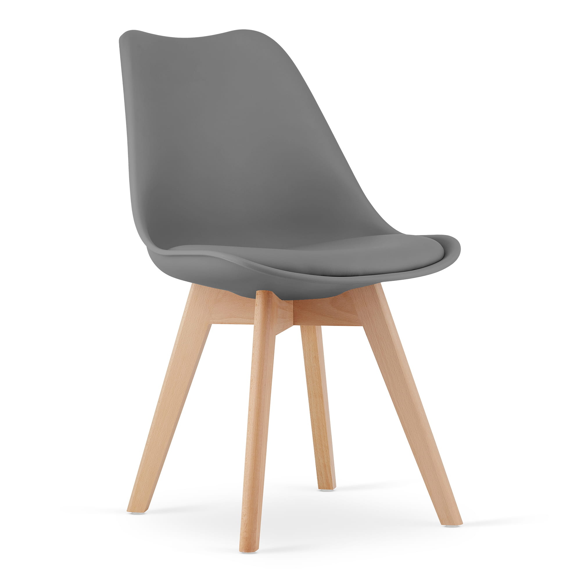 Eetkamerstoelen MARK - eco leer - grafiet - set van 2