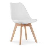 Eetkamerstoelen MARK - set van 2 - eco leer - wit