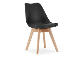 Eetkamerstoelen MARK - set van 2 - eco leer - zwart