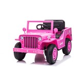 Elektrische kinderauto - JEEP WILLYS - 110x60x58cm - roze