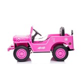 Elektrische kinderauto - JEEP WILLYS - 110x60x58cm - roze