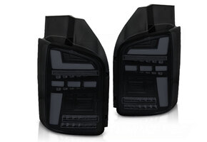 Achterlichten voor VW T5 04.2003-2009 - LED - zwart smoke