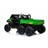 Elektrische trekker - pick-up - 150x79x72cm - 2x12V - groen