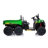 Elektrische trekker - pick-up - 150x79x72cm - 2x12V - groen