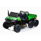 Elektrische trekker - pick-up - 150x79x72cm - 2x12V - groen