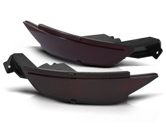 Mistlampen FORD FIESTA MK7 hatchback 2008-2016 - LED - rood smoke