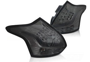 Achterlichten geschikt voor FORD FOCUS 3 2011-10.2014 hatchback - LED - smoke