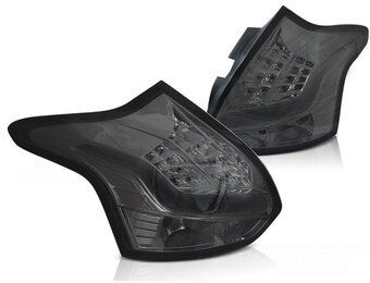 Achterlichten FORD FOCUS 3 2011-10.2014 hatchback - LED - smoke