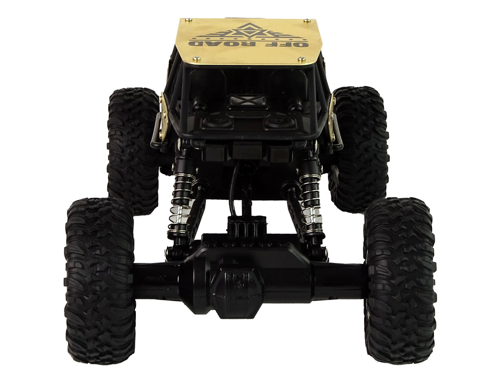 Bestuurbare auto - offroad - RC - 26x14x17cm - zwart goud