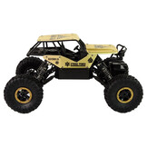 Bestuurbare auto - offroad - RC - 26x14x17cm - zwart goud