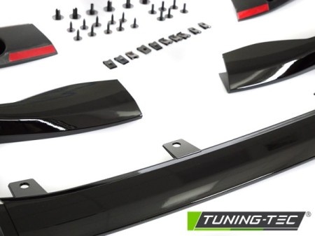 Voorspoiler geschikt voor BMW G22 G23 vanaf 2020 - performance - glanzend zwart