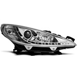 Koplampen geschikt voor PEUGEOT 207 05.2006-06.2012 - DRL - chroom