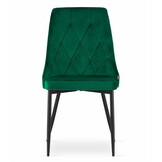Velvet eetkamerstoel IMOLA - set van 2 eettafel stoelen - groen