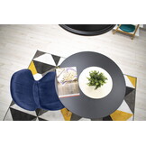 Velvet eetkamerstoel TERNI - set van 2 eetstoelen - blauw