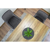 Velvet eetkamerstoel MONZA - set van 2 kuipstoelen - grijs