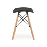 Kruk KORFU - 46,5 cm - set van 3 krukjes - zwart