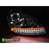 Koplampen geschikt voor PORSCHE CAYENNE 02-06 - xenon - DRL - chroom