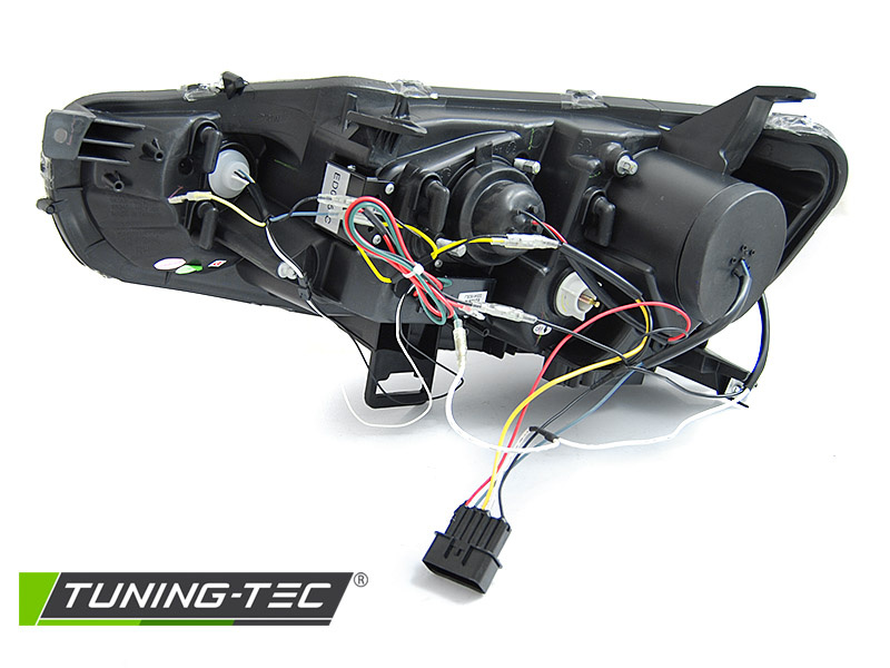 Koplampen MITSUBISHI LANCER 8 vanaf 2008 - tube - zwart