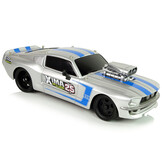 Bestuurbare auto - RC auto - 26x10x7cm - 1:16 - zilver blauw