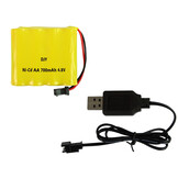 Bestuurbare auto - RC auto - 26x10x7cm - 1:16 - zilver blauw