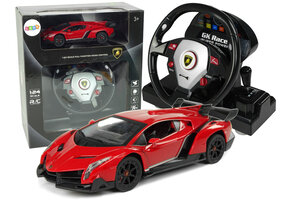 Bestuurbare auto - RC - Lamborghini Veneno - 18x8x5cm - rood