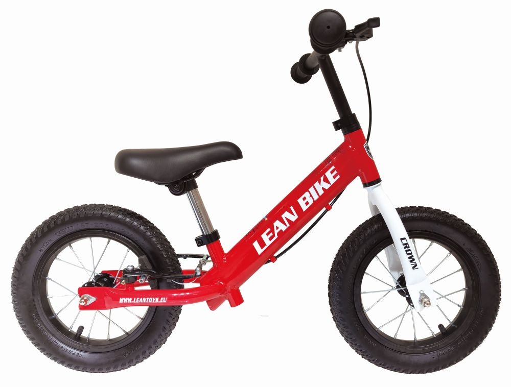 Loopfiets - kinderfiets - met handrem - 84x13cm - rood
