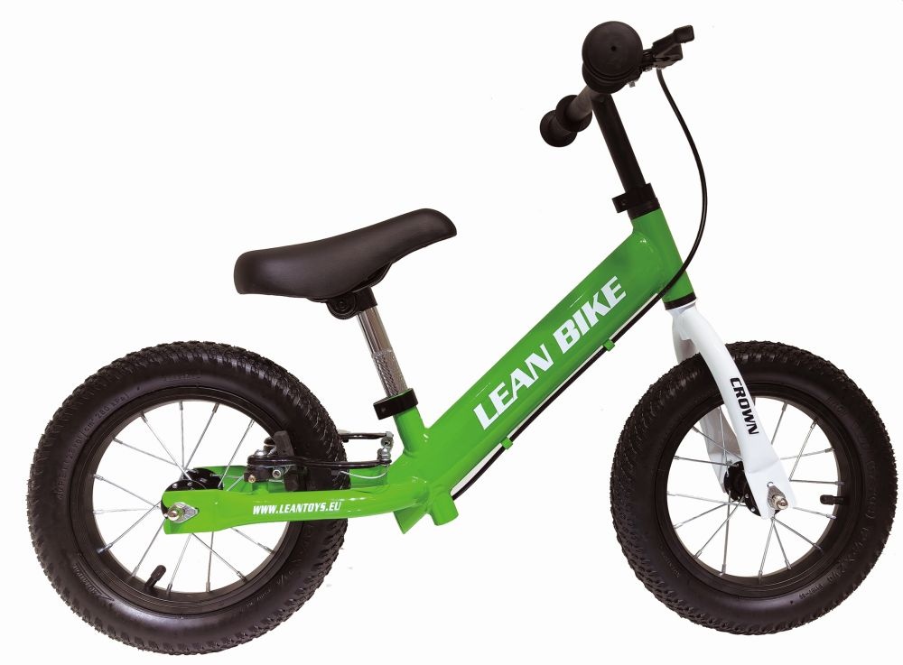 Loopfiets - kinderfiets - met handrem - 84x13cm - groen