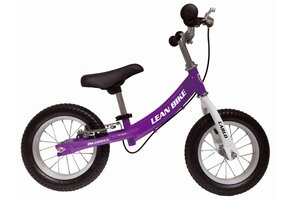 Loopfiets - met handrem - 94x13cm - luchtbanden - paars