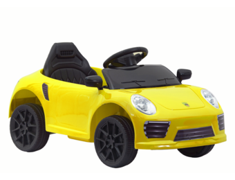 Kleine elektrische auto - kinderauto - 12V - 85x25x46cm - geel