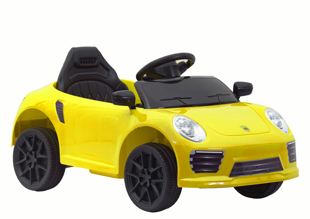 Kleine elektrische auto - kinderauto - 12V - 85x25x46cm - geel