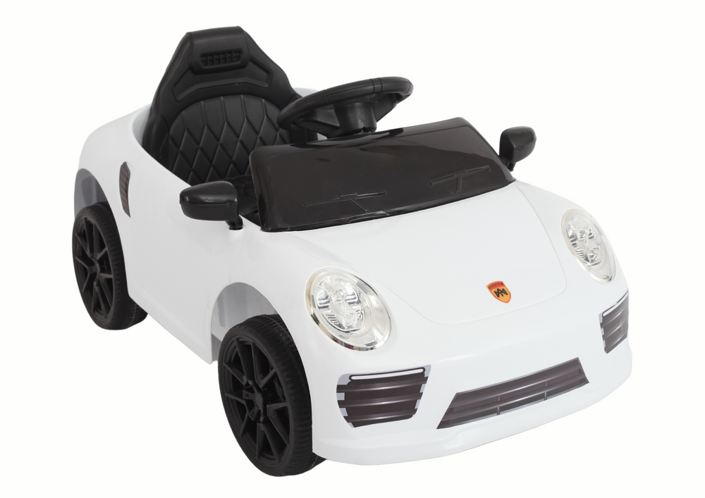Kleine elektrische auto - kinderauto - 12V - 85x25x46cm - wit
