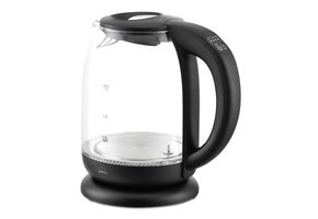 Waterkoker - 1,7L - met temperatuurregeling - 2200W - zwart