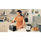 Waterkoker - 1,7l - draadloos - 2200W - 25x22x16,5cm - zwart