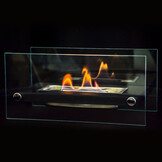 Bio ethanol brander - tafelhaard - 34x17x16cm - zwart