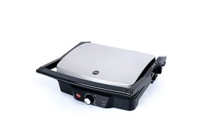 Contactgrill - 2000W - verstelbare poten - anti-aanbaklaag - RVS