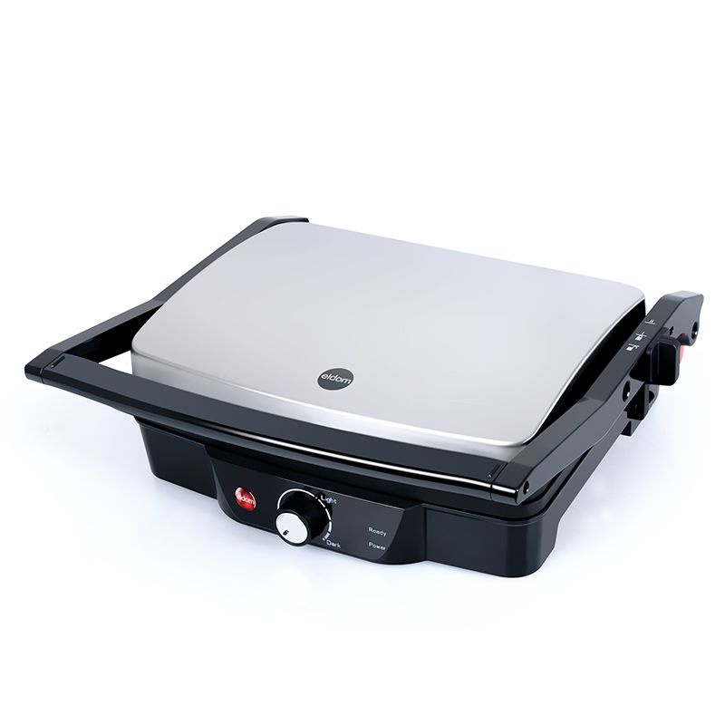 Contactgrill - 2000W - verstelbare poten - anti-aanbaklaag - RVS