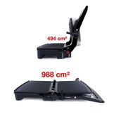 Contactgrill - 2000W - verstelbare poten - anti-aanbaklaag - RVS