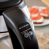 Waterkoker - 1,8L - temperatuurregeling - 24,5x22x16cm - zwart