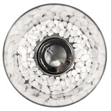 Bio ethanol brander - 26.5x13.5x13.5cm - met decoratieve stenen